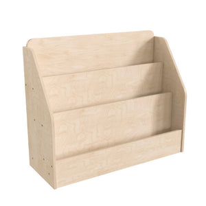 English Elm Bright Modular Wooden Classroom 3-Tier Book Display Shelf - Sturdy, Child-Friendly & Easy to Clean MK-KE24299-GG