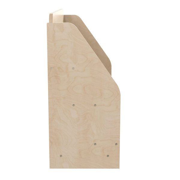 English Elm Bright Modular Wooden Classroom 3-Tier Book Display Shelf - Sturdy, Child-Friendly & Easy to Clean MK-KE24299-GG