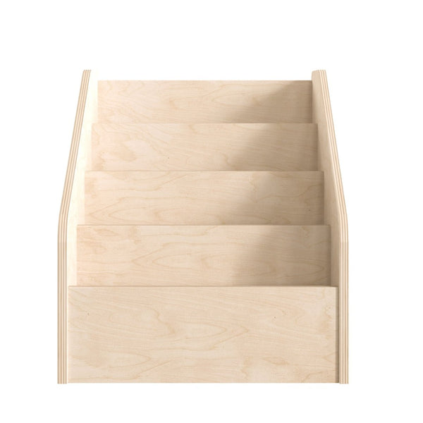 English Elm Bright Modular Wooden 4-Tier Classroom Book Display Shelf - Durable, Safe, and Space-Saving Solution for Kids MK-KE24305-GG