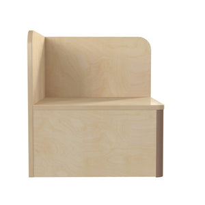 English Elm Bright Modular Classroom Corner Table - Durable Wooden Design for Kids, Safe Play, Easy Cleanup MK-KE24336-GG