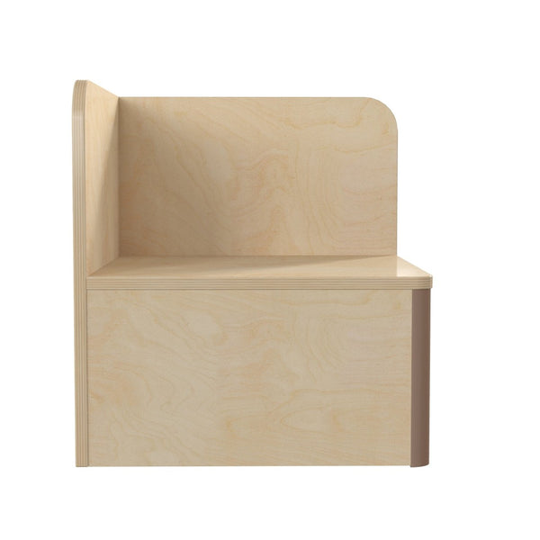 English Elm Bright Modular Classroom Corner Table - Durable Wooden Design for Kids, Safe Play, Easy Cleanup MK-KE24336-GG