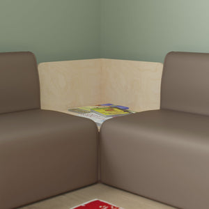 English Elm Bright Modular Classroom Corner Table - Durable Wooden Design for Kids, Safe Play, Easy Cleanup MK-KE24336-GG