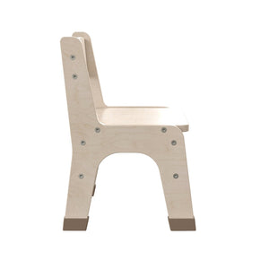 English Elm Bright Beginnings Set of 2 Durable Wooden Classroom Chairs with Non-Slip Caps & Easy Carry Handle MK-KE24428-GG