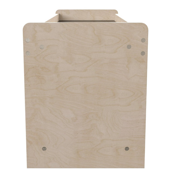 English Elm Bright Beginnings Modular Wooden Classroom Storage Unit with Mirrored Top for Creative Play & Safety MK-KE24596-GG