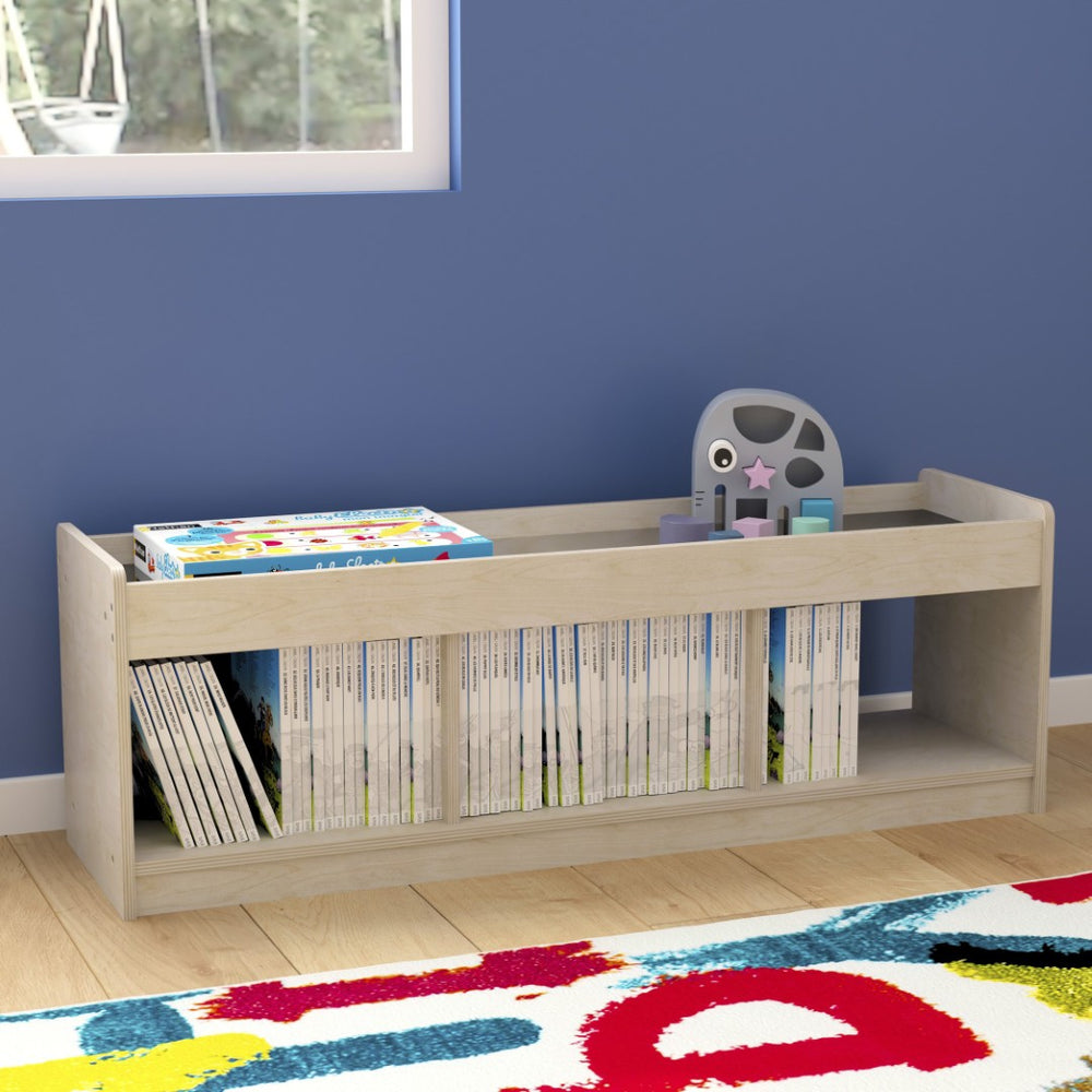 English Elm Bright Beginnings Modular Wooden Classroom Storage Unit with Mirrored Top for Creative Play & Safety MK-KE24596-GG