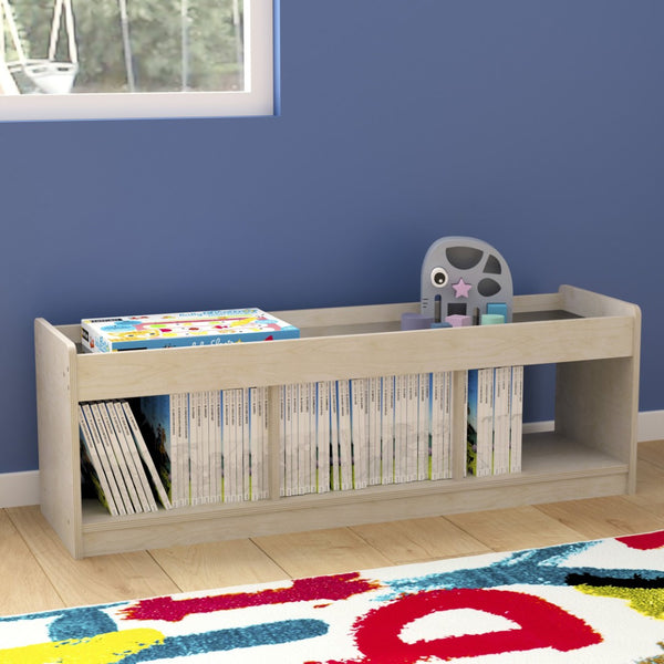 English Elm Bright Beginnings Modular Wooden Classroom Storage Unit with Mirrored Top for Creative Play & Safety MK-KE24596-GG