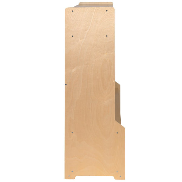 English Elm Hercules Wooden 5-Section School Coat Locker with Bench & Cubbies - Safe, Durable Storage for Kids MK-LCKR001-GG