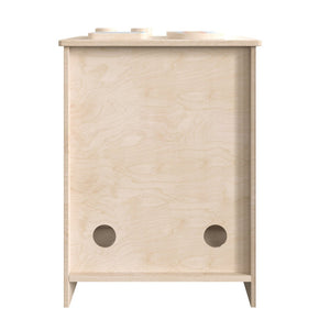 English Elm Bright Wooden Children's Kitchen Stove - Commercial-Grade Playset with Storage & Realistic Features MK-ME03522-GG