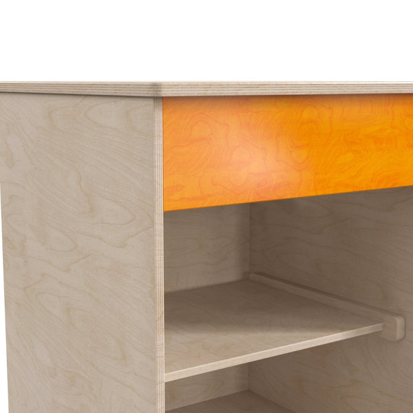 English Elm Bright Wooden Kitchen Cabinet for Kids – Two Shelves for Organized Play, Safe Design, and Durability MK-ME03539-GG