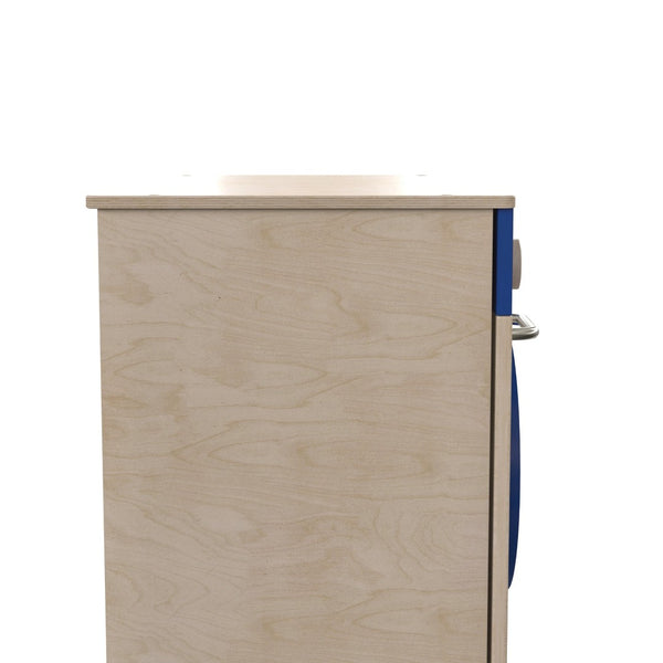 English Elm Bright Beginnings Wooden Kid's Washing Machine with Storage, Knobs & Interactive Play for Classrooms MK-ME03546-GG