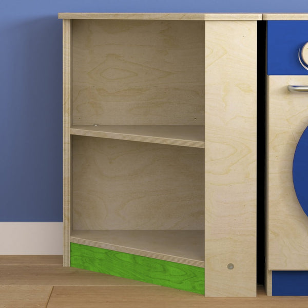 English Elm Bright Two-Tier Corner Kitchen Cabinet for Kids - Durable Birch Plywood with Safe, Stylish Storage MK-ME03553-GG