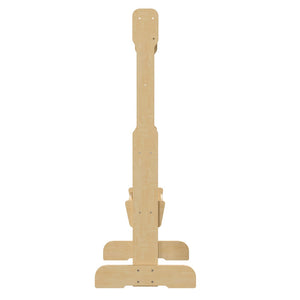 English Elm Bright Beginnings Double-Sided Wooden STEAM Easel with Storage Tray & Acrylic Paint Window for Kids MK-ME03669-GG