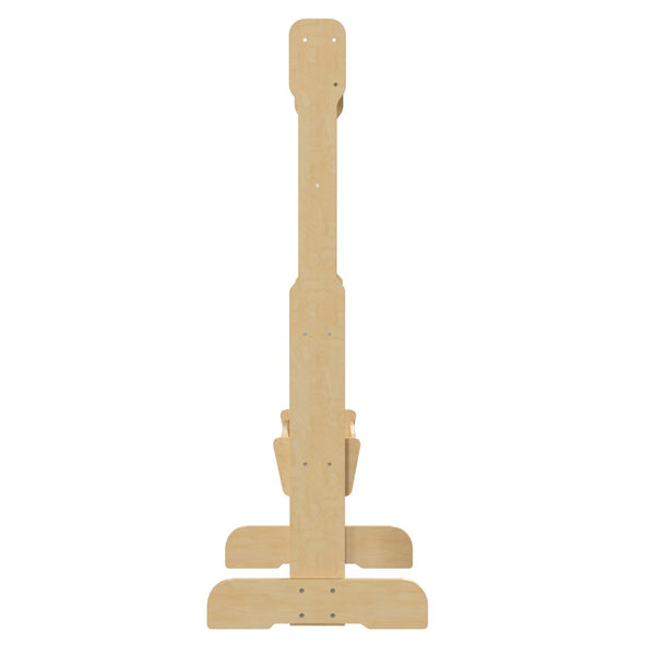 English Elm Bright Beginnings Double-Sided Wooden STEAM Easel with Storage Tray & Acrylic Paint Window for Kids MK-ME03669-GG