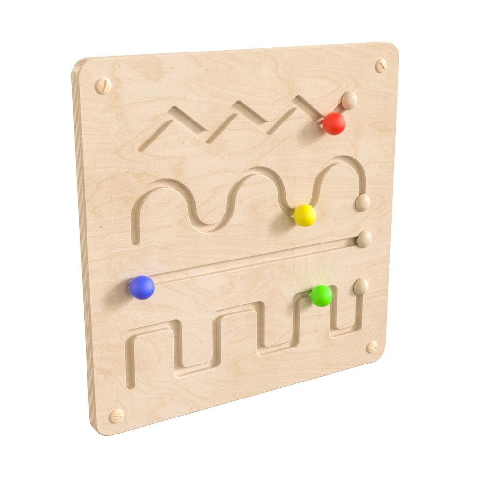 English Elm Bright Beginnings STEAM Wall Activity Board - Engage Preschoolers with Tactile Learning Fun! MK-ME03713-GG