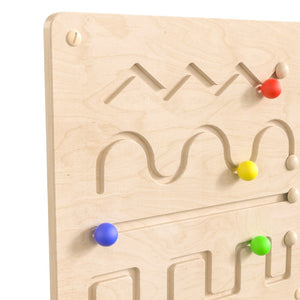 English Elm Bright Beginnings STEAM Wall Activity Board - Engage Preschoolers with Tactile Learning Fun! MK-ME03713-GG