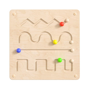 English Elm Bright Beginnings STEAM Wall Activity Board - Engage Preschoolers with Tactile Learning Fun! MK-ME03713-GG