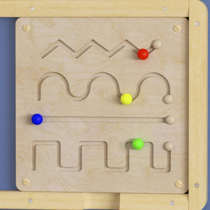 English Elm Bright Beginnings STEAM Wall Activity Board - Engage Preschoolers with Tactile Learning Fun! MK-ME03713-GG