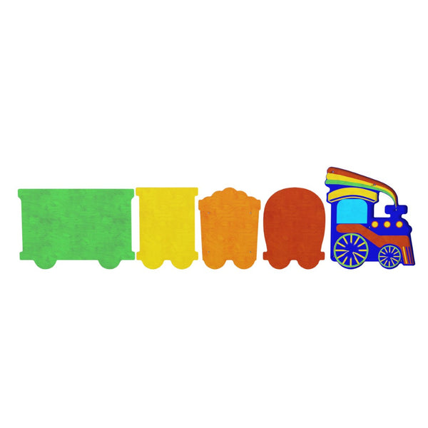 English Elm Bright Beginnings Commercial-Grade Wooden Train STEAM Wall System for Interactive Learning Spaces MK-ME06486-GG
