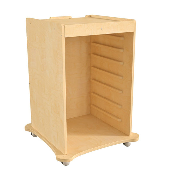 English Elm Bright Mobile STEAM Wall Storage Cart with Locking Wheels – Kid-Friendly, Durable, & Organized Solution! MK-ME06639-GG