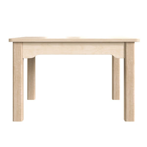 English Elm Bright Beginnings Square Preschool Activity Table - Durable Beech Design, Easy-Clean, Safe & Sturdy MK-ME088007-GG