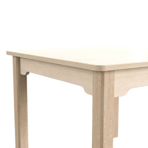 English Elm Bright Beginnings Commercial Grade Preschool Activity Table - Durable, Safe, Easy-Clean, Beech Finish MK-ME088008-GG