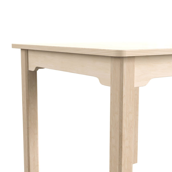English Elm Bright Commercial-Grade Wooden Square Activity Table for Preschool, 23.5"W x 21.25"H, Beech Finish MK-ME088009-GG