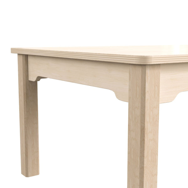 English Elm Bright Preschool Activity Table - Durable Wooden Design, Kid-Safe, Easy-Clean, 3-4 Child Capacity MK-ME088010-GG