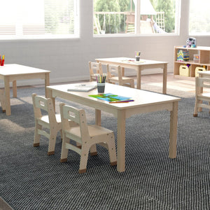 English Elm Bright Beginnings Preschool Activity Table - Durable, Kid-Safe Design for Creative Learning Spaces MK-ME088011-GG