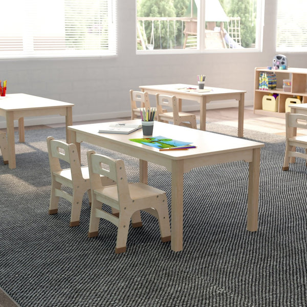 English Elm Bright Beginnings Preschool Activity Table - Durable, Kid-Safe Design for Creative Learning Spaces MK-ME088011-GG