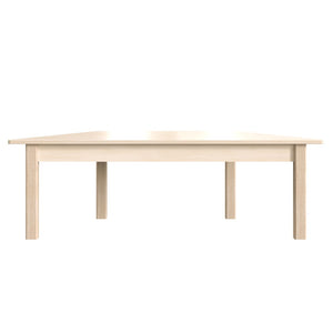 English Elm Bright Beginnings Trapezoid Activity Table for Preschoolers – Durable, Kid-Safe, Flexible Design, Beech MK-ME088016-GG