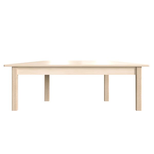English Elm Bright Beginnings Trapezoid Activity Table for Preschoolers – Durable, Kid-Safe, Flexible Design, Beech MK-ME088016-GG