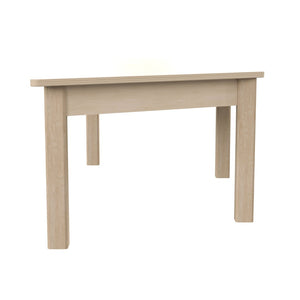 English Elm Bright Beginnings Trapezoid Activity Table for Preschoolers – Durable, Kid-Safe, Flexible Design, Beech MK-ME088016-GG