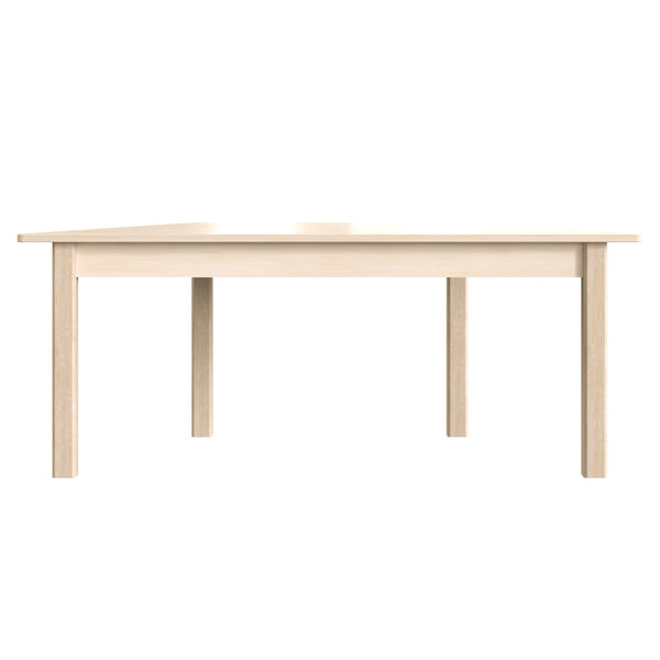English Elm Bright Beginnings Trapezoid Activity Table for Preschool, Durable Beechwood Design, Ages 3-7 MK-ME088017-GG
