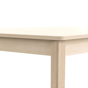 English Elm Bright Beginnings Trapezoid Activity Table for Preschool, Durable Beechwood Design, Ages 3-7 MK-ME088017-GG