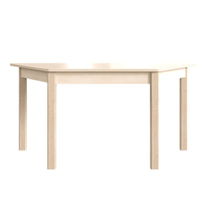 English Elm Bright Commercial-Grade Wooden Trapezoid Activity Table for Preschool, Beech Finish, Safe & Durable MK-ME088018-GG