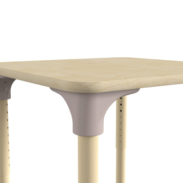 English Elm Bright Activity Table 24" Square Adjustable Height for Classroom - Durable, Safe, Versatile Use MK-ME088023-GG