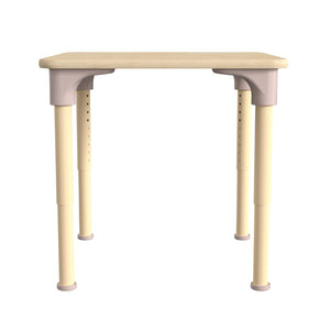 English Elm Bright Activity Table 24" Square Adjustable Height for Classroom - Durable, Safe, Versatile Use MK-ME088023-GG