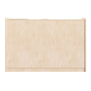 English Elm Bright Beginnings Extra Wide 3 Shelf Wooden Classroom Storage Unit - Safe, Durable, Kid-Friendly Design MK-ME088029-GG