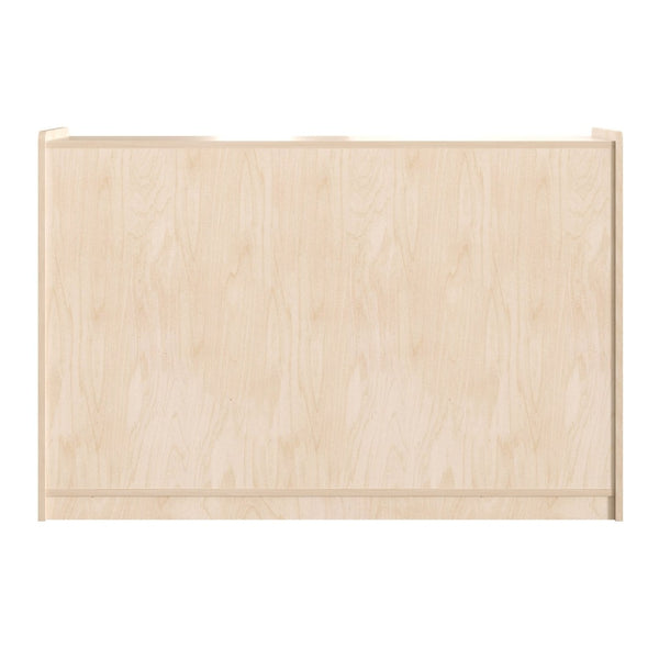 English Elm Bright Beginnings Extra Wide 3 Shelf Wooden Classroom Storage Unit - Safe, Durable, Kid-Friendly Design MK-ME088029-GG