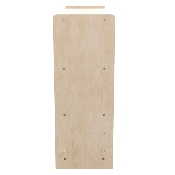 English Elm Bright Beginnings Extra Wide 3 Shelf Wooden Classroom Storage Unit - Safe, Durable, Kid-Friendly Design MK-ME088029-GG