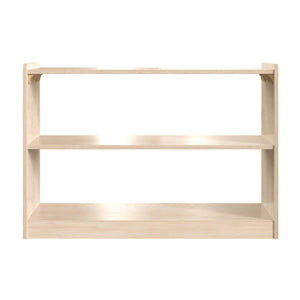 English Elm Bright Beginnings Extra Wide 2-Shelf Classroom Storage Unit - Durable, Safe, Kid-Friendly Design! MK-ME088030-GG