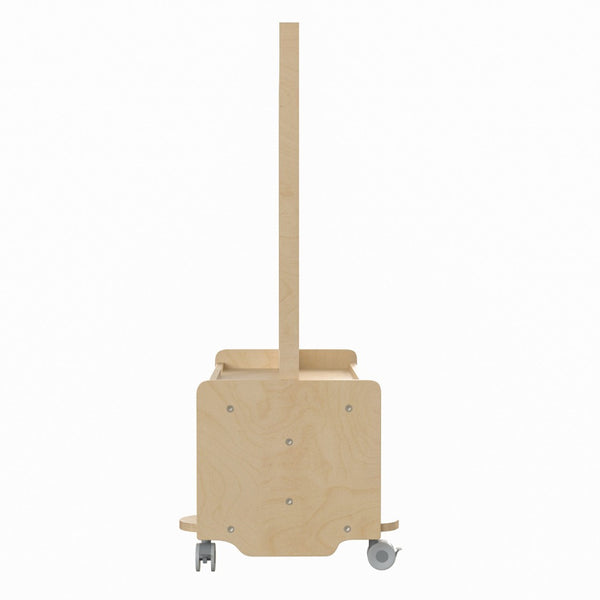 English Elm Bright Beginnings Mobile Art Station for 2 – Dual-Sided Chalkboard & Whiteboard with Storage & Wheels MK-ME09050-GG