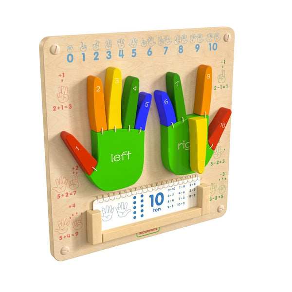 English Elm Bright Beginnings STEAM Wall Activity Board - Engaging Counting Play with Sensory Feedback & Safety! MK-ME09524-GG
