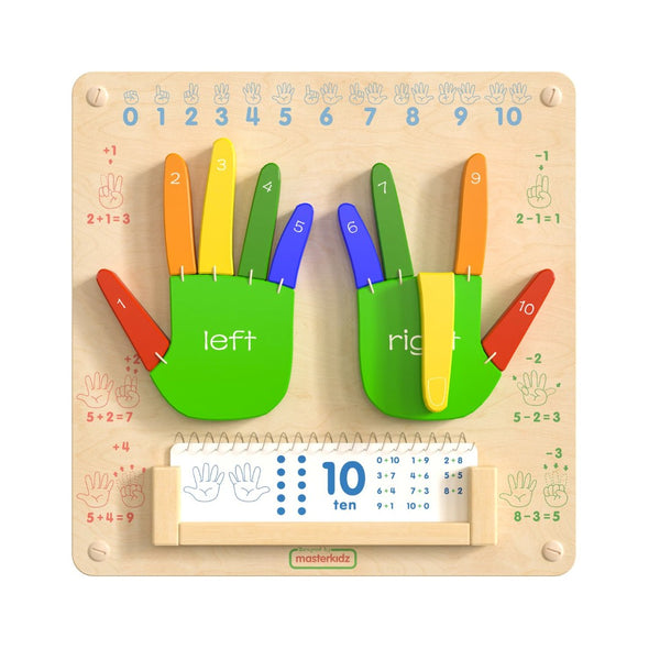 English Elm Bright Beginnings STEAM Wall Activity Board - Engaging Counting Play with Sensory Feedback & Safety! MK-ME09524-GG