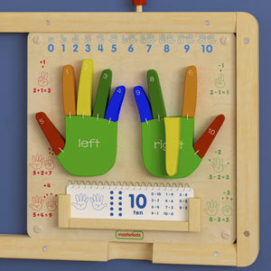 English Elm Bright Beginnings STEAM Wall Activity Board - Engaging Counting Play with Sensory Feedback & Safety! MK-ME09524-GG