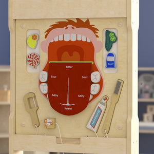 English Elm Bright Beginnings STEAM Wall Activity Board - Dental Hygiene Learning Tool with Durable Design & Fun Colors MK-ME10346-GG