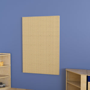 English Elm Bright Beginnings STEAM Wall Peg Panel - Commercial Grade, Modular Design for Hands-On Learning & Play MK-ME10971-GG