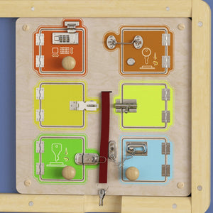 English Elm Bright Beginnings STEAM Wall Activity Board - Durable Birch Design for Hands-On Learning & Play MK-ME12531-GG