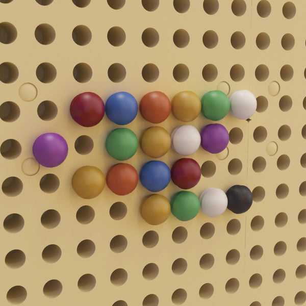 English Elm Bright Beginnings 512-Piece Multicolor Peg Set for Modular STEAM Walls - Hands-On Learning Fun! MK-ME12746-GG