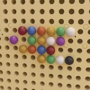 English Elm Bright Beginnings 512-Piece Multicolor Peg Set for Modular STEAM Walls - Hands-On Learning Fun! MK-ME12746-GG